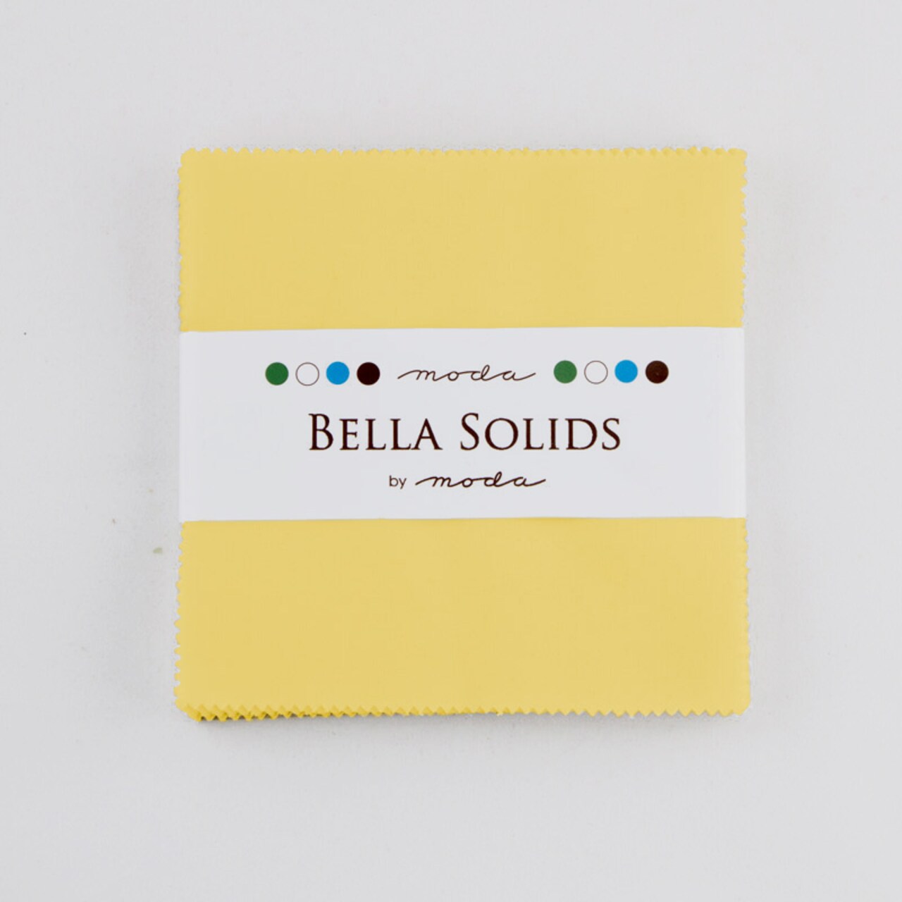 Bella Solids 5" Square Pack (Charm Pack) in 30's Yellow by Moda for Moda (9900PP 23S)